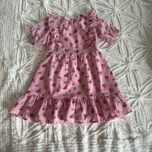 Floral Pink Kids Dress